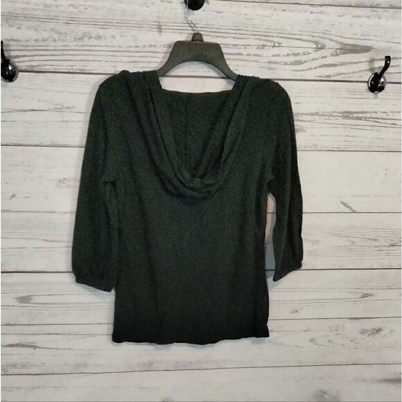 "Anchor blue" woman's hooded shirt - Picture 3 of 7